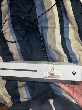 Xbox One S White Console with Black Accents - Slim Gaming Console
